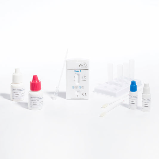 NADAL Strep-B Schnelltest, Nachweis von Streptococcus-B, 1 Packung mit 20 Tests, professionelle Anwendung