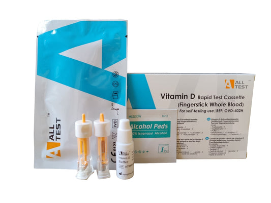AllTest Vitamin-D Selbsttest, 1 Packung mit 1 Test, zur Eigenanwendung zugelassen