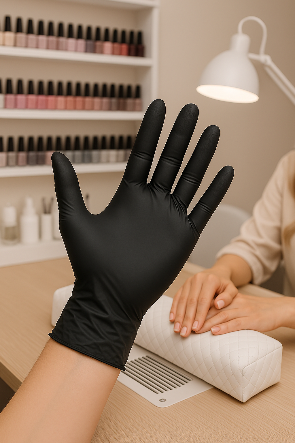 Untersuchungshandschuhe aus Nitril (schwarz)