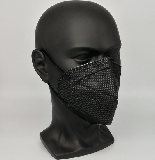 FFP2 Schutzmaske ohne Ventil, schwarz für Apotheken, Ärzte, Labore, Krankenhäuser und Privatpersonen