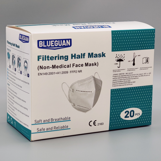FFP2 Schutzmaske ohne Ventil, weiß für Apotheken, Ärzte, Labore, Krankenhäuser und Privatpersonen